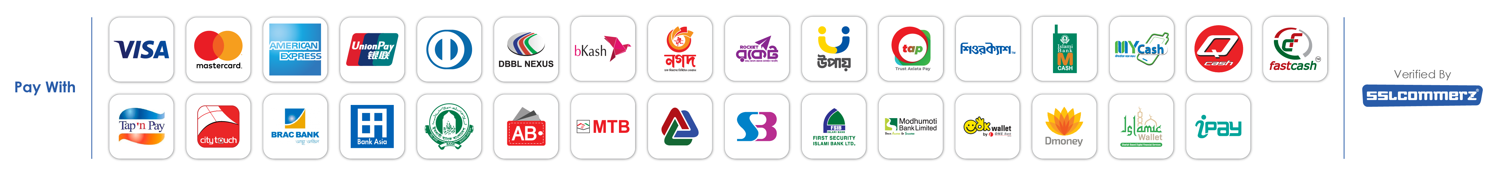 Payment gateway logos