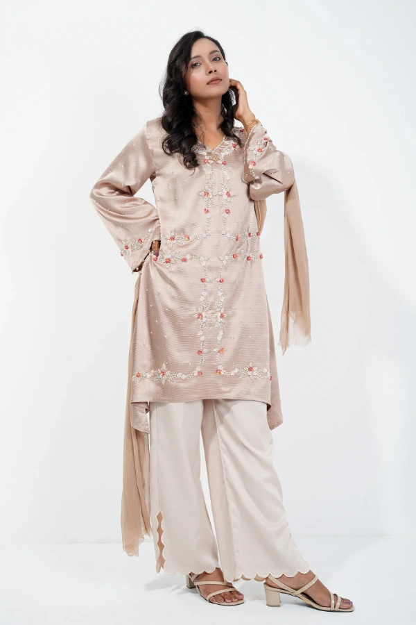 Floral Box Pattern Dress — 2