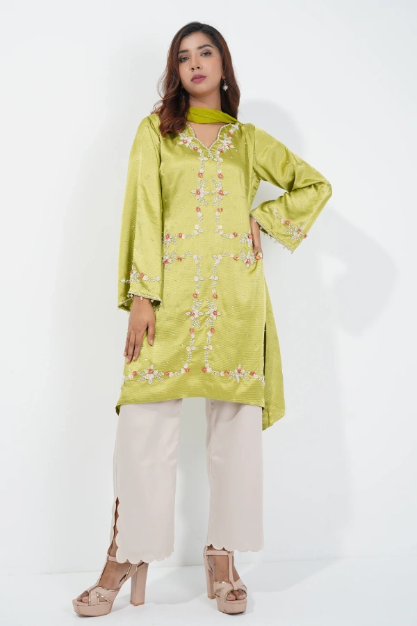 Floral Box Pattern Dress