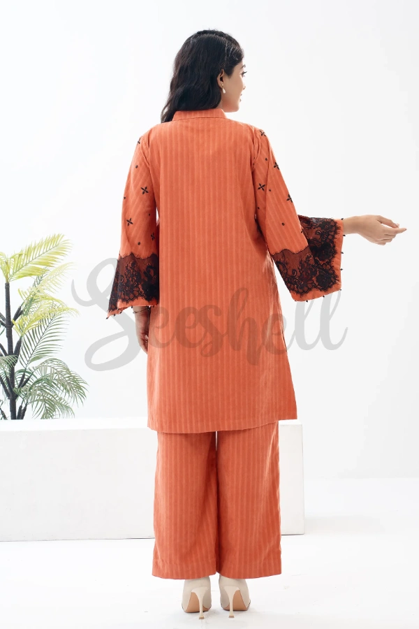 Rustic Orange Corduroy Co-ord Set — 4