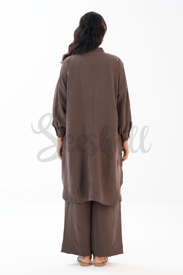 Wenge Brown Blended fabric  co-ord — 4