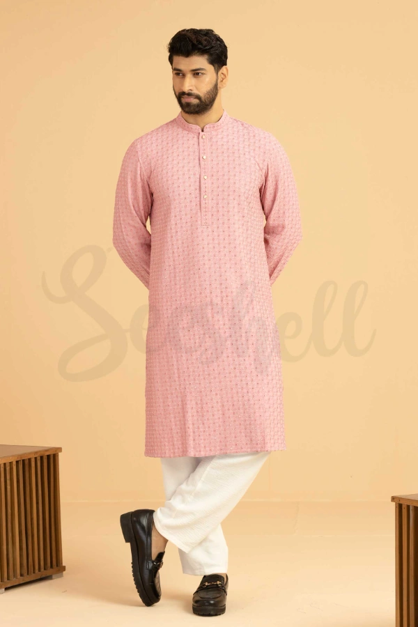 Exclusive Chikenkari Men's Panjabi