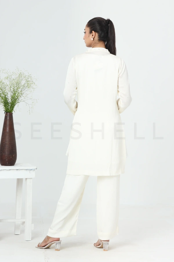 White zardosi work Exclusive two piece set — 5