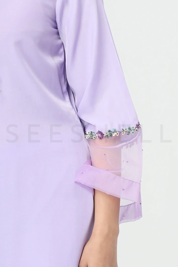 Lavender zardosi work Exclusive two piece set — 4