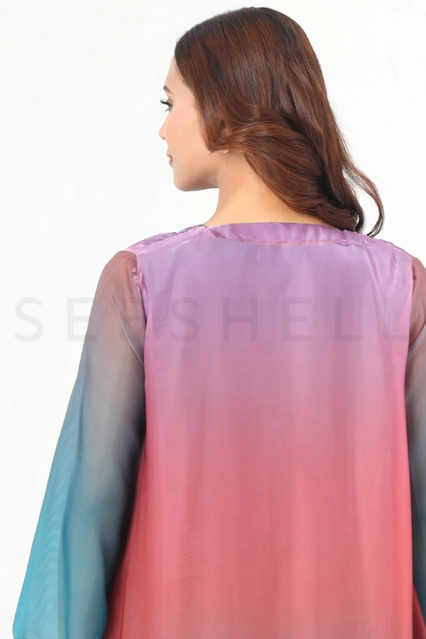 Teal shaded zardosi work Exclusive two piece set — 4