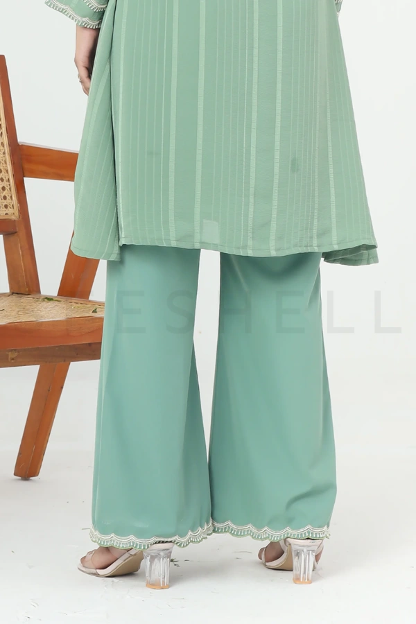 Fern green zardosi work Exclusive two piece set — 5