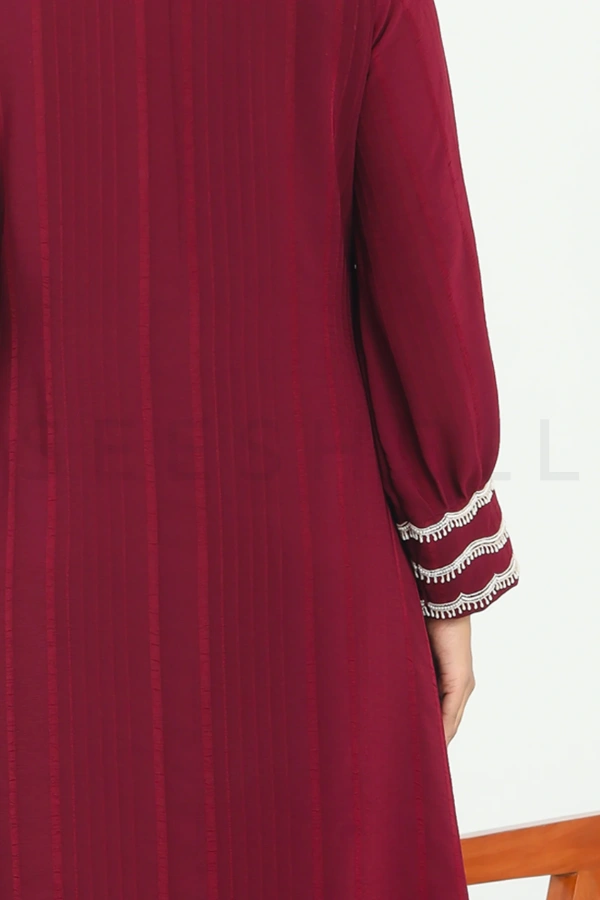Maroon zardosi work Exclusive two piece set — 4