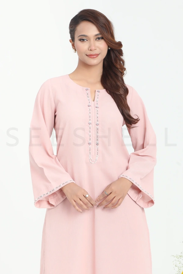 Pink lemonade  Tambour work Semi Casual two pcs dress — 3