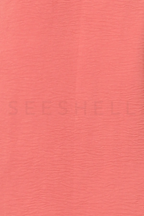 Coral pink Tambour work long tops — 4