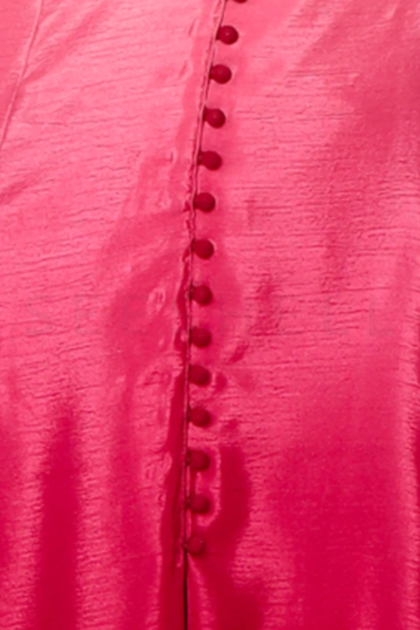 Maroon shaded fabric zardosi work Exclusive three piece set — 3