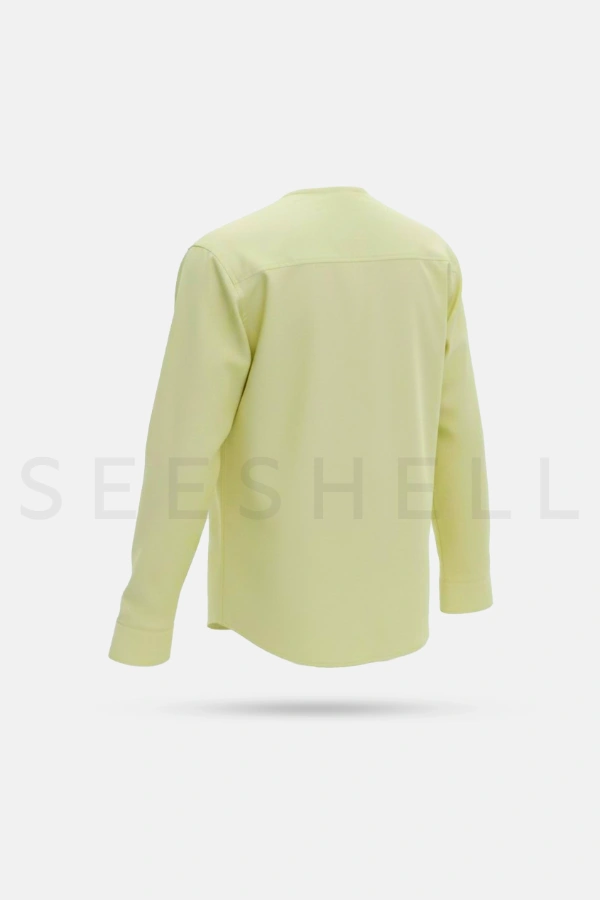 Yellow cotton fabric Full sleeve shirt — 4