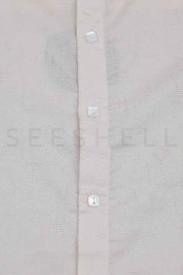 Light pink premium cotton fabric long sleeve shirt — 3