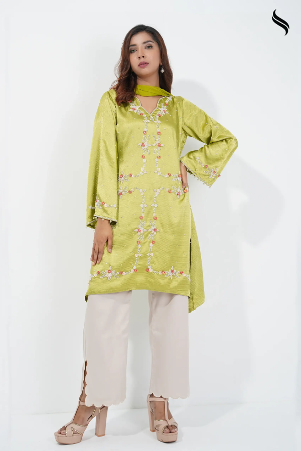 Floral Box Pattern Dress