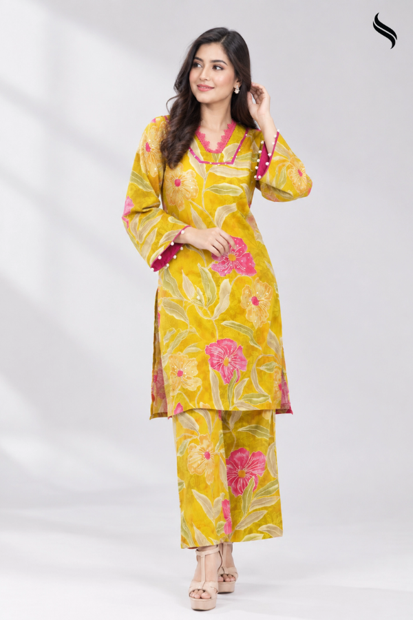 SEESHEEL Women's 2pcs set Luxury Cotton
