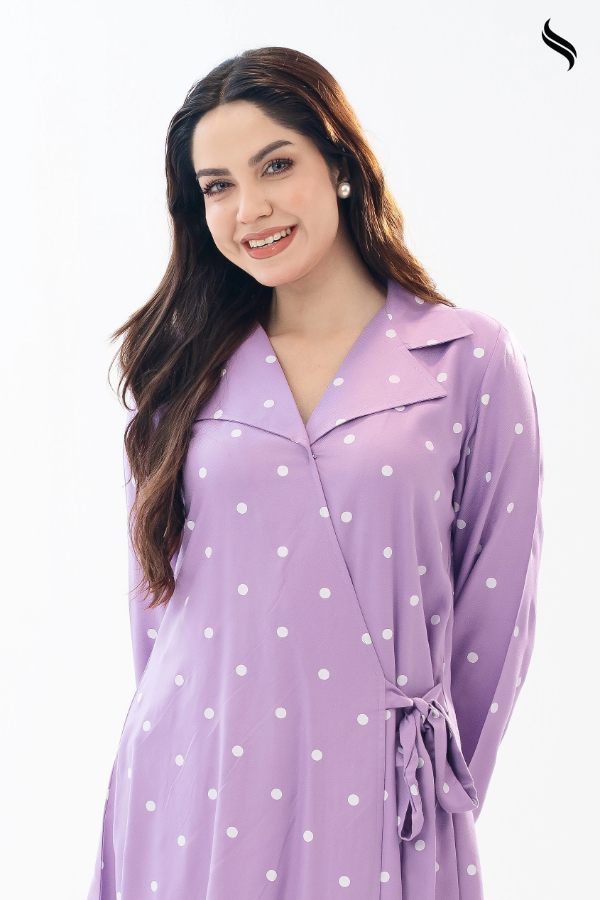 Lavender Twill viscos Co-ord set (Lavender Color) 03