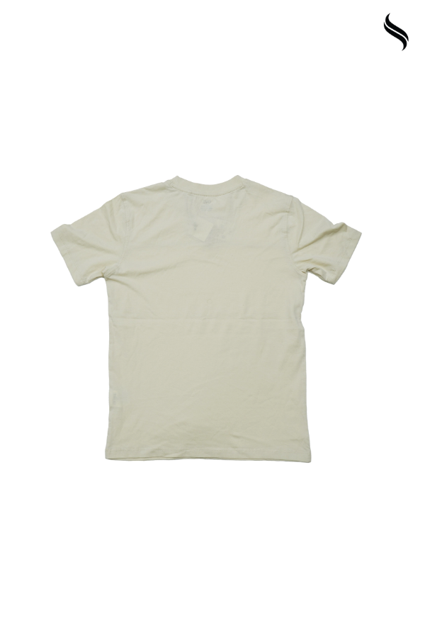 SEESHELL Boys' Organic Cotton T-Shirt – Light Cream (Light Cream Color) 05