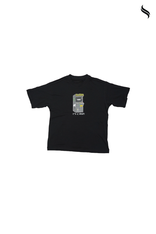 SEESHELL Kid's Boys T-Shirt Regular Fit Cotton Short Sleeve Black (Black Color) 08