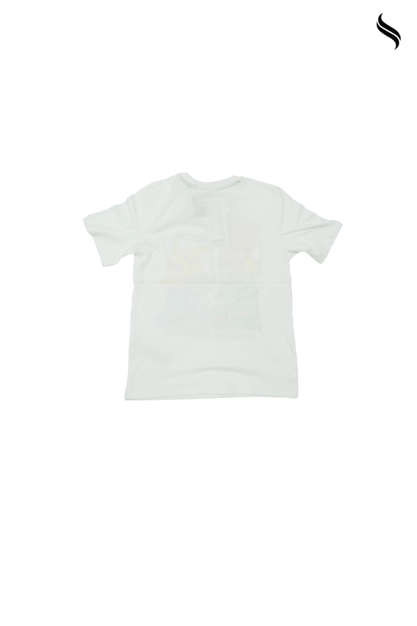 SEESHELL Kid's Boys T-Shirt Regular Fit Dazz Pokemon Graphic White (White Color) 01