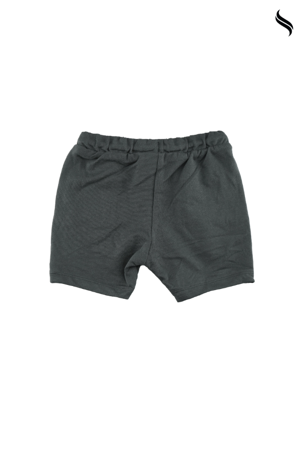 SEESHELL Kid's French Terry Unisex Sweat shorts Ash (Ash Color) 04