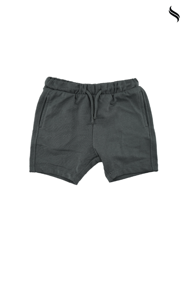 SEESHELL Kid's French Terry Unisex Sweat shorts Ash (Ash Color) 05
