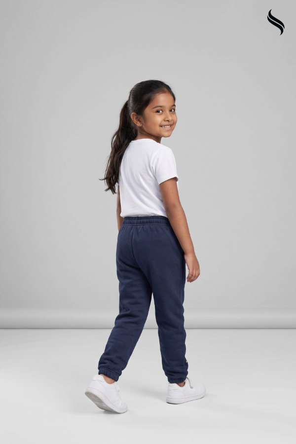SEESHELL Kid's Jogger Unisex Cotton Graphic Print Navy blue (Navy blue Color) 03