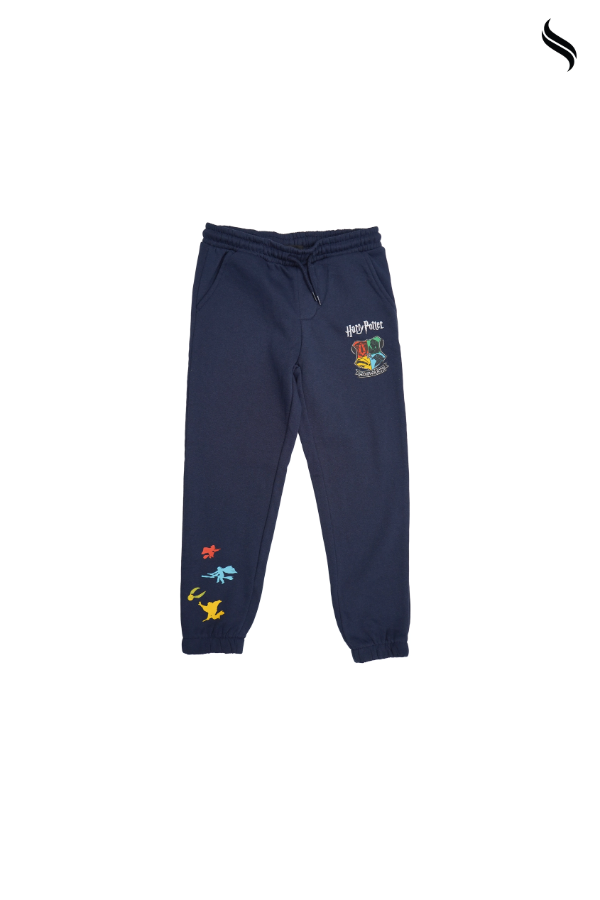 SEESHELL Kid's Jogger Unisex Cotton Graphic Print Navy blue (Navy blue Color) 08