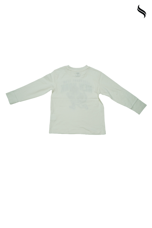 SEESHELL Kid's T-Shirt Unisex Cotton Graphic Print White (White Color) 05