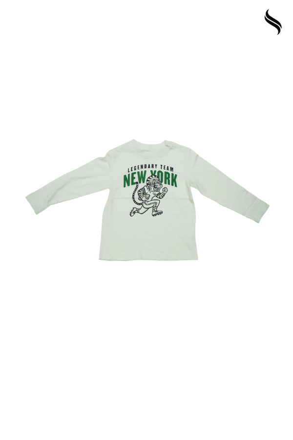SEESHELL Kid's T-Shirt Unisex Cotton Graphic Print White (White Color) 06