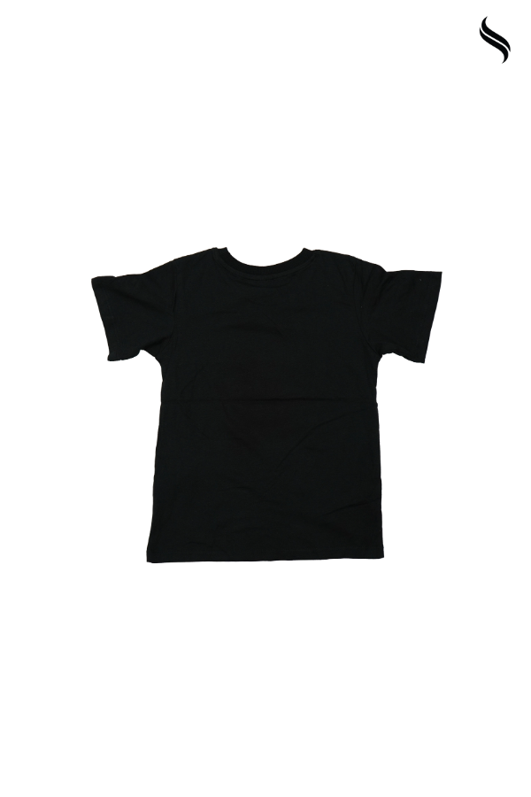 SEESHELL Kid's Unisex T-Shirt Cotton Short Sleeve Sequins Black (Black Color) 05