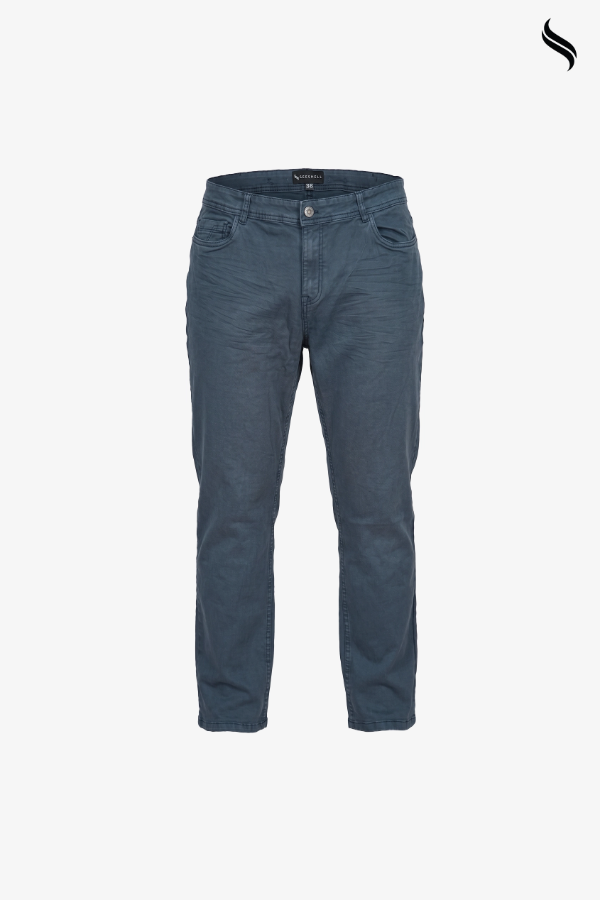 SEESHELL Men's Cotton Twill Straight Leg Denim Dusty Blue (Dusty Blue Color) 03