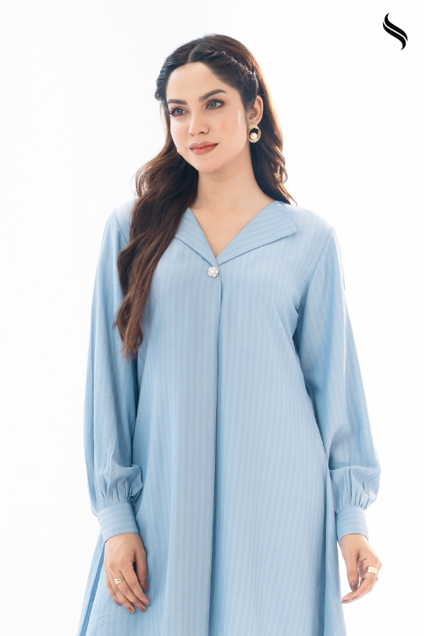 Sky Blue Blended Fabric Top (Sky Blue Color) 03