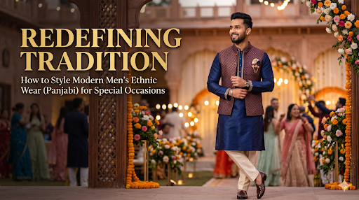 Redefining Tradition: How to Style Modern Men’s Ethnic Wear (Panjabi) for Special Occasions